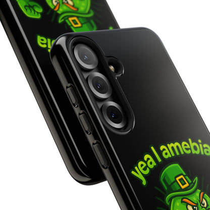 Phone Case – “Yea I Amebia, Amebia Your Face” St. Patrick’s Day Funny Amoeba Design