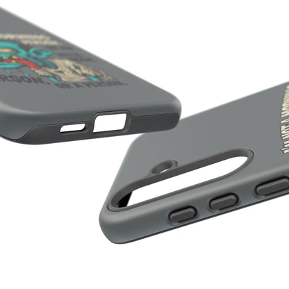 Funny Zombie Phone Case — "I'm Not a Morning Person" Graphic Tough Case