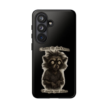 Phone Case - "Chosen by Darkness (Or Maybe Just Rabies)" Cute Creepy Retro Creature Protective Case