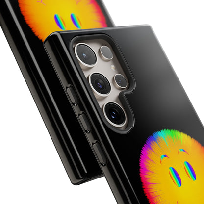 Phone Case — 'Dead Inside, But the Visuals Are Amazing' Rainbow Smiley