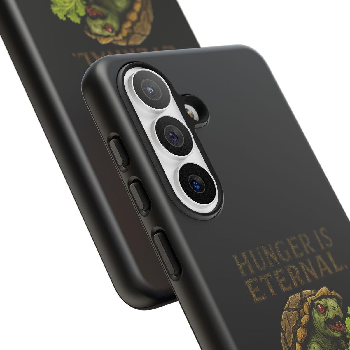 Phone Case — "Hunger Is Eternal, Your Fingers Are Optional" Turtle Monster Design