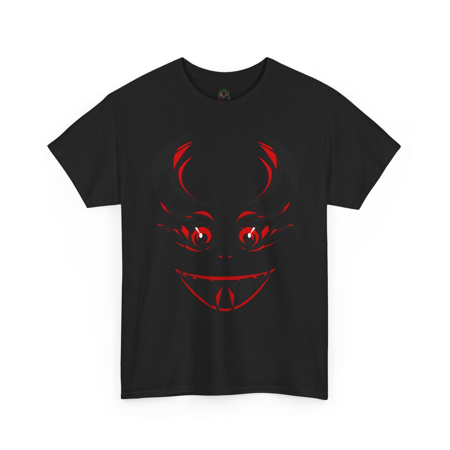 Creepy Grinning Demon Face T-Shirt | Halloween Horror Tee