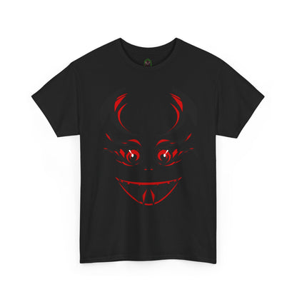 Creepy Grinning Demon Face T-Shirt | Halloween Horror Tee