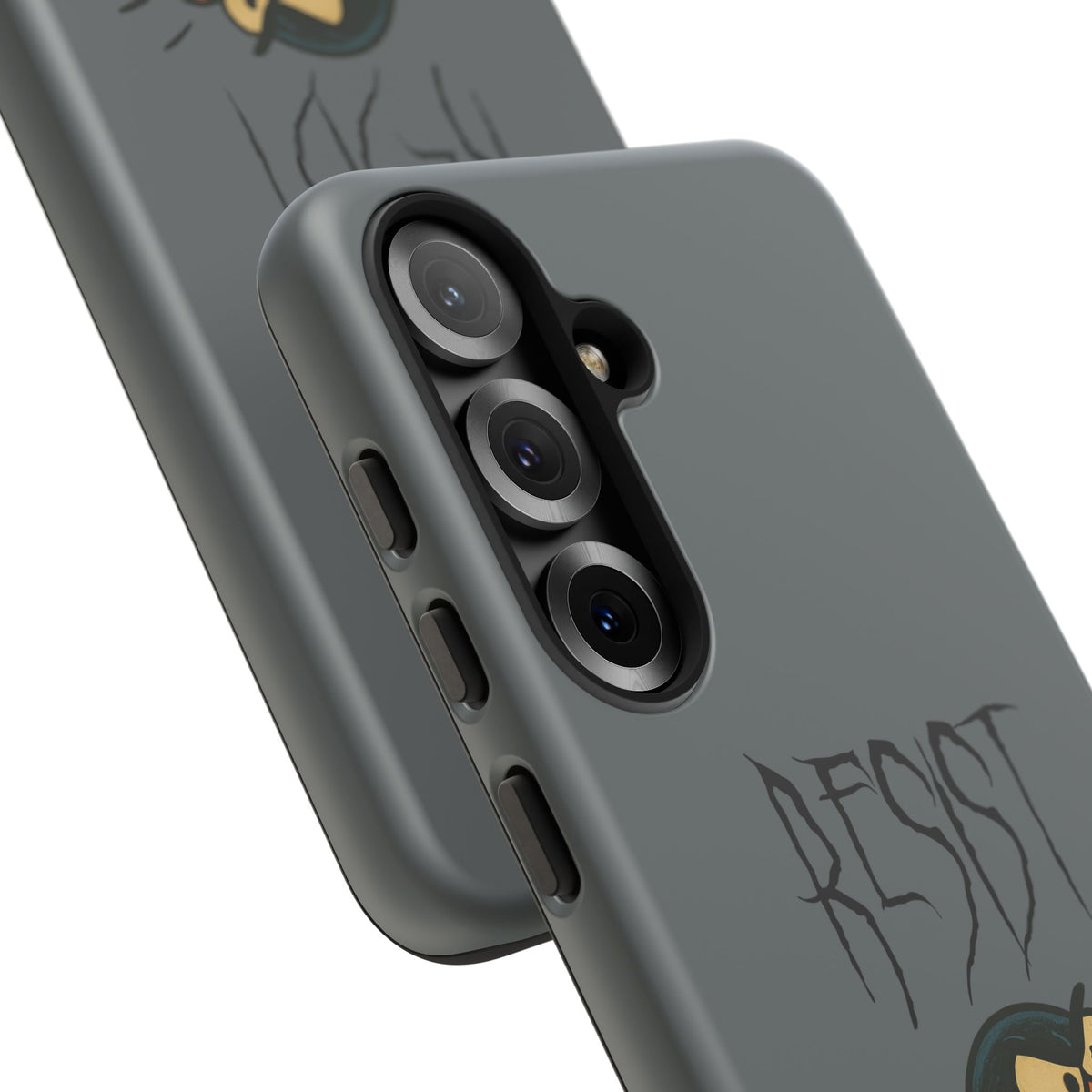 Resist Angry Penguin Phone Case — Protective iPhone Case with Bold Cartoon Design