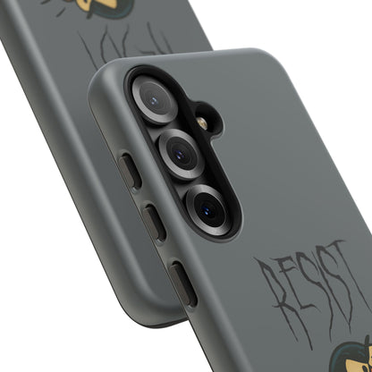 Resist Angry Penguin Phone Case — Protective iPhone Case with Bold Cartoon Design