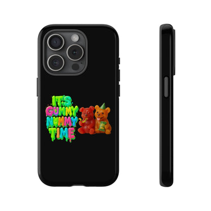 Phone Case — "It's Gummy Nummy Time" Colorful Gummy Bear Protective Case
