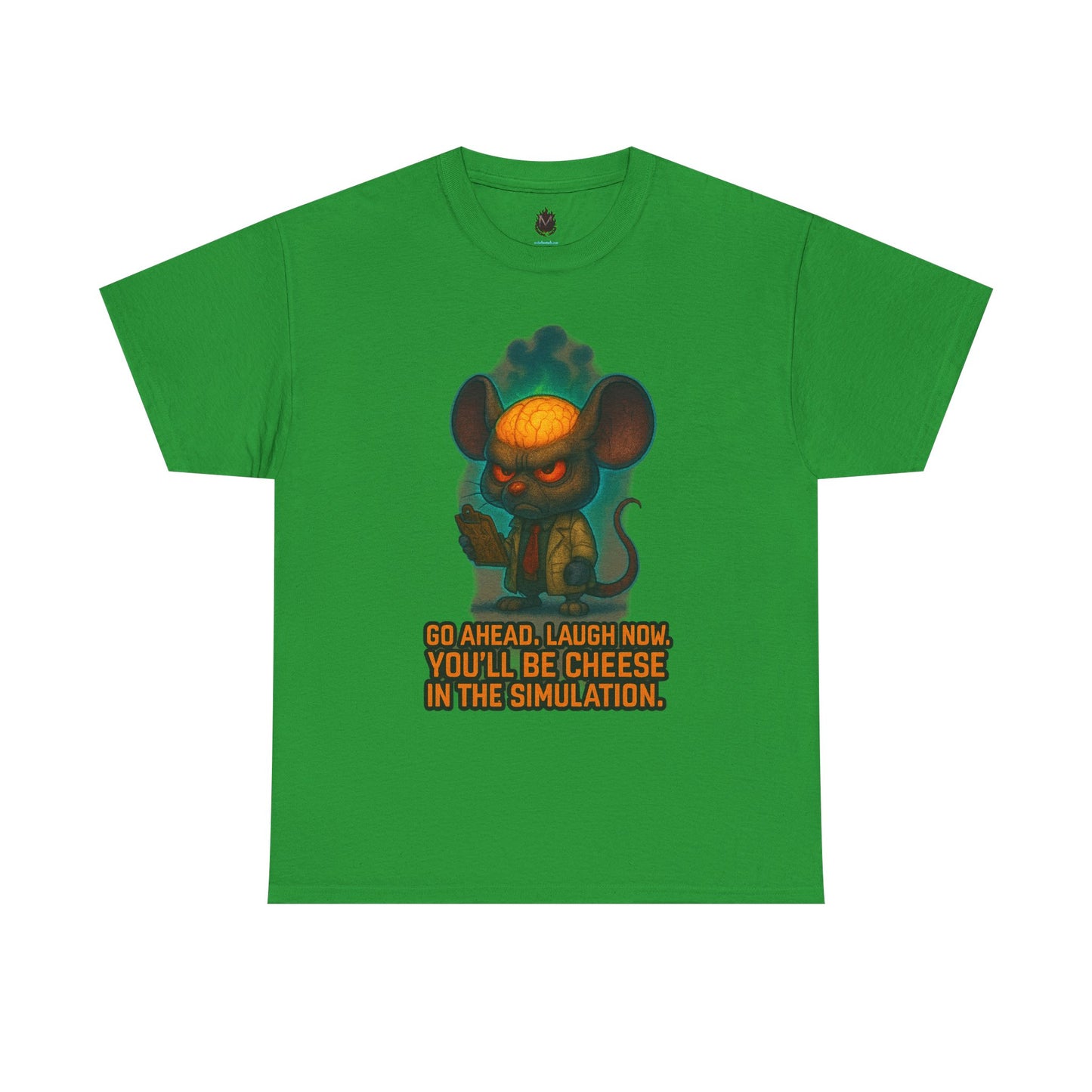 Evil Mouse Illustration Tee | "You'll Be Cheese in the Simulation"