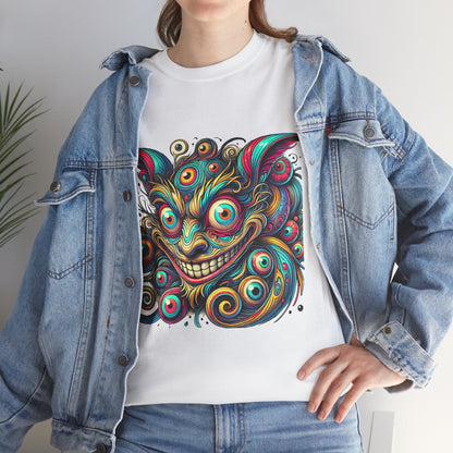 "Psychedelic Cheshire Cat" Trippy Art T-Shirt