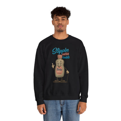 Slippin’ Outta Trouble Crewneck Sweatshirt