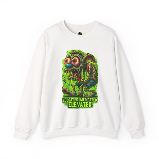 Educated. Medicated. Elevated. Crewneck Sweatshirt