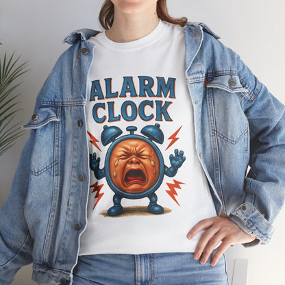 Alarm Clock crying face Tee | Funny Retro Alarm Clock design