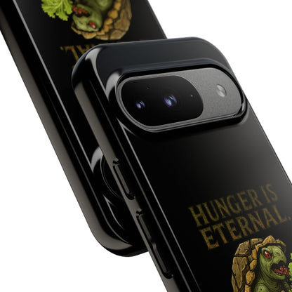 Phone Case — "Hunger Is Eternal, Your Fingers Are Optional" Turtle Monster Design