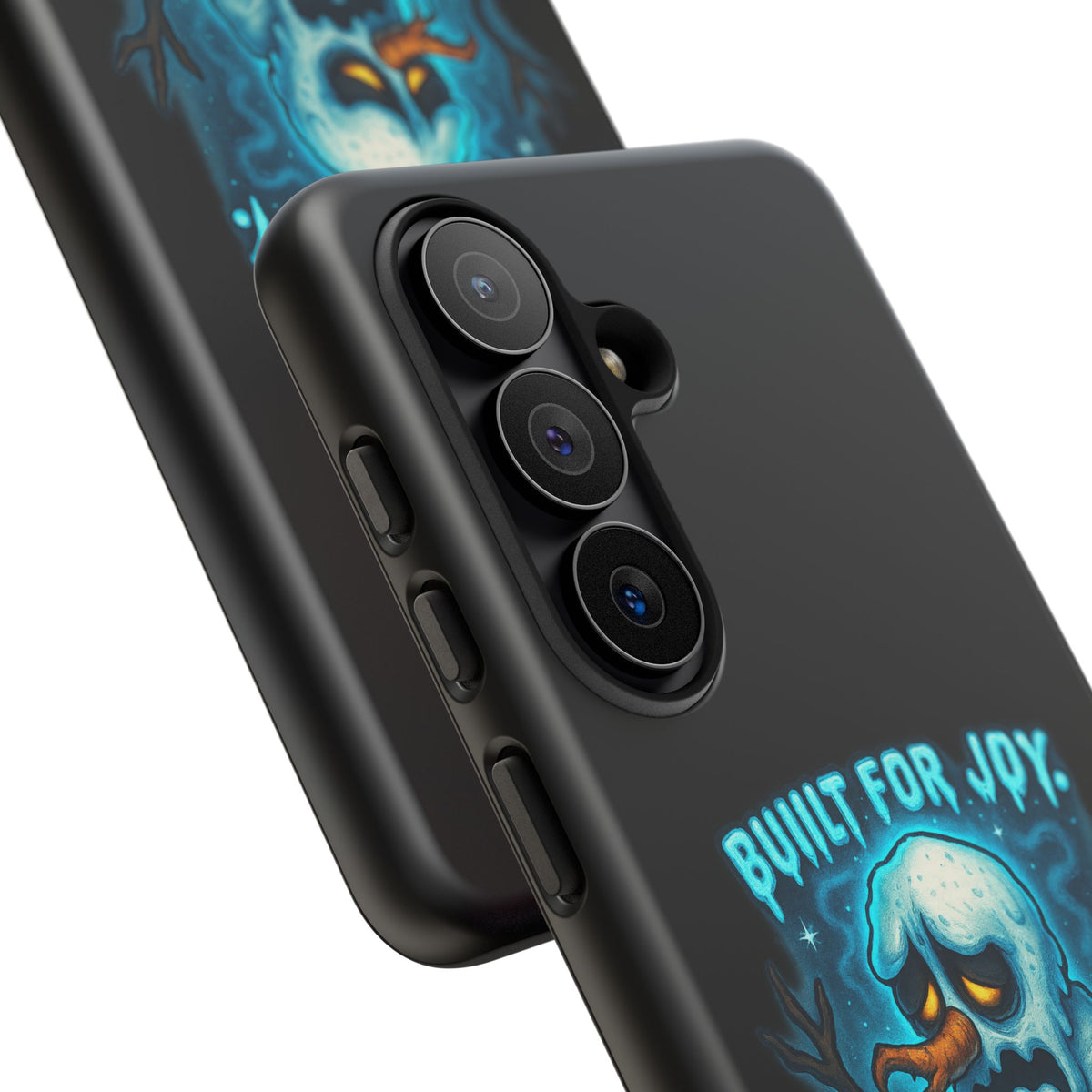Phone Case — 'Built for Joy, Melting in Sorrow' Blue Melting Snowman Protective Case