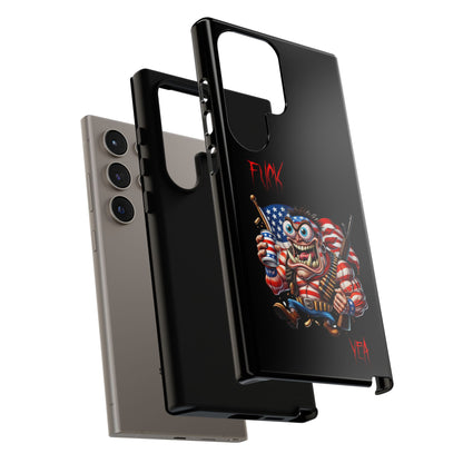 Patriotic Madman Phone Case — 'Funk Yea' USA Flag Tough Case