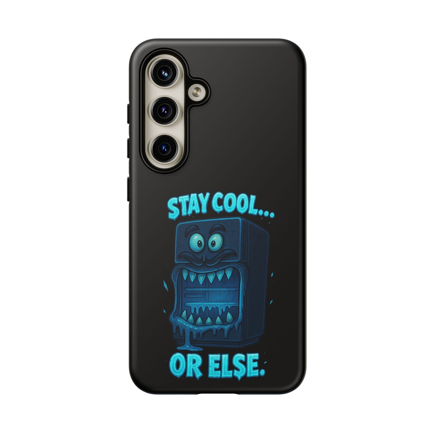 Stay Cool... Or Else. Phone Case — Neon Monster Protective iPhone Cover