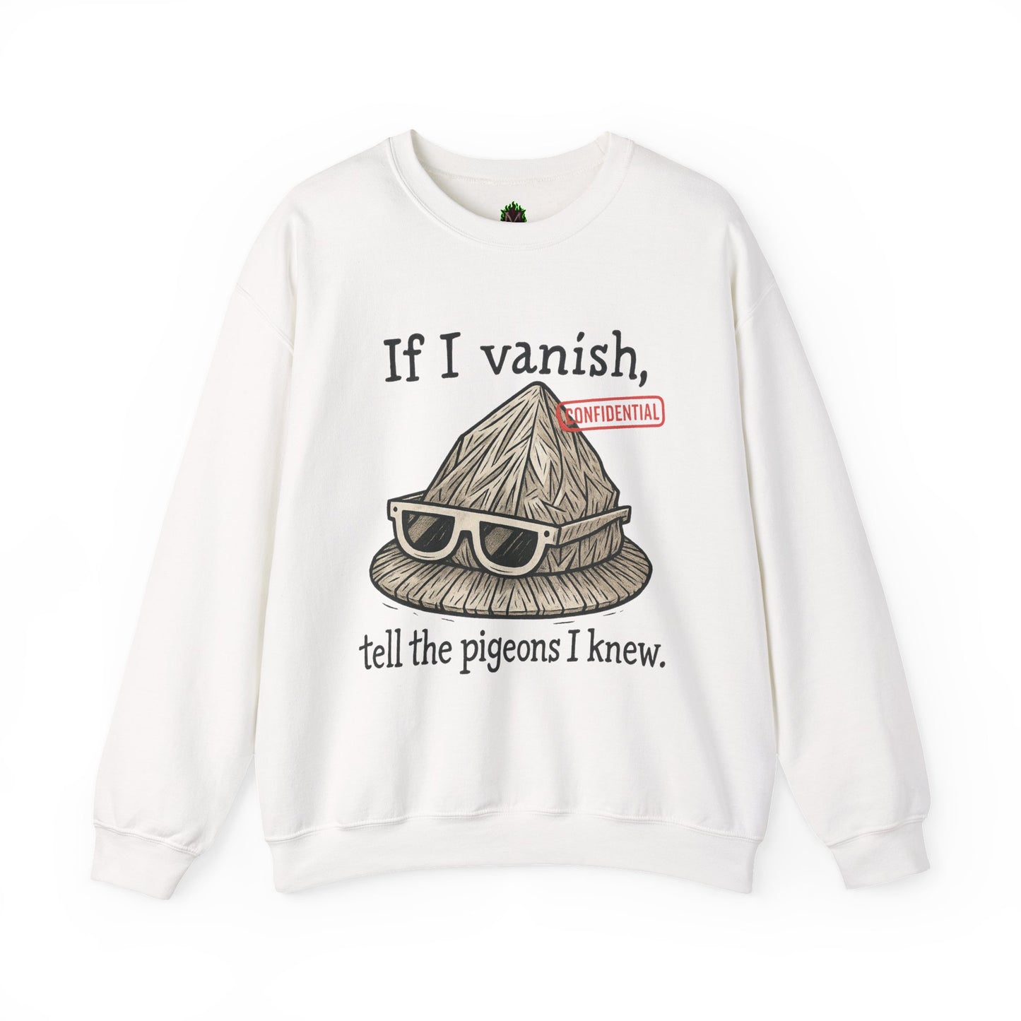 Tell the Pigeons I Knew – Disguised Vanishing Agent Sweatshirt
