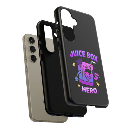 Phone Case — 'Juice Box Hero' Cute Cartoon Protective Cover