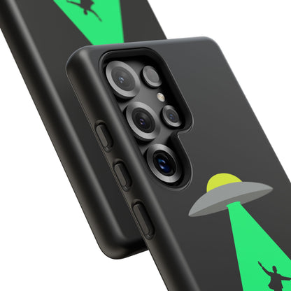 Phone Case — 'Beamed Up Before Rent Was Due' Alien Abduction Design