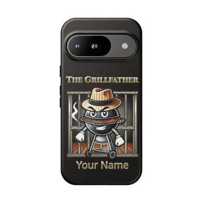 Grillfather Personalized Phone Case — Funny BBQ Smoker Design