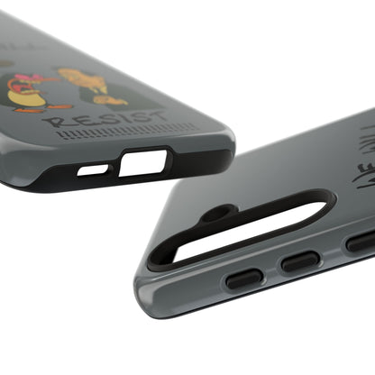 Phone Case - "We Will Resist" Cartoon Protest Design