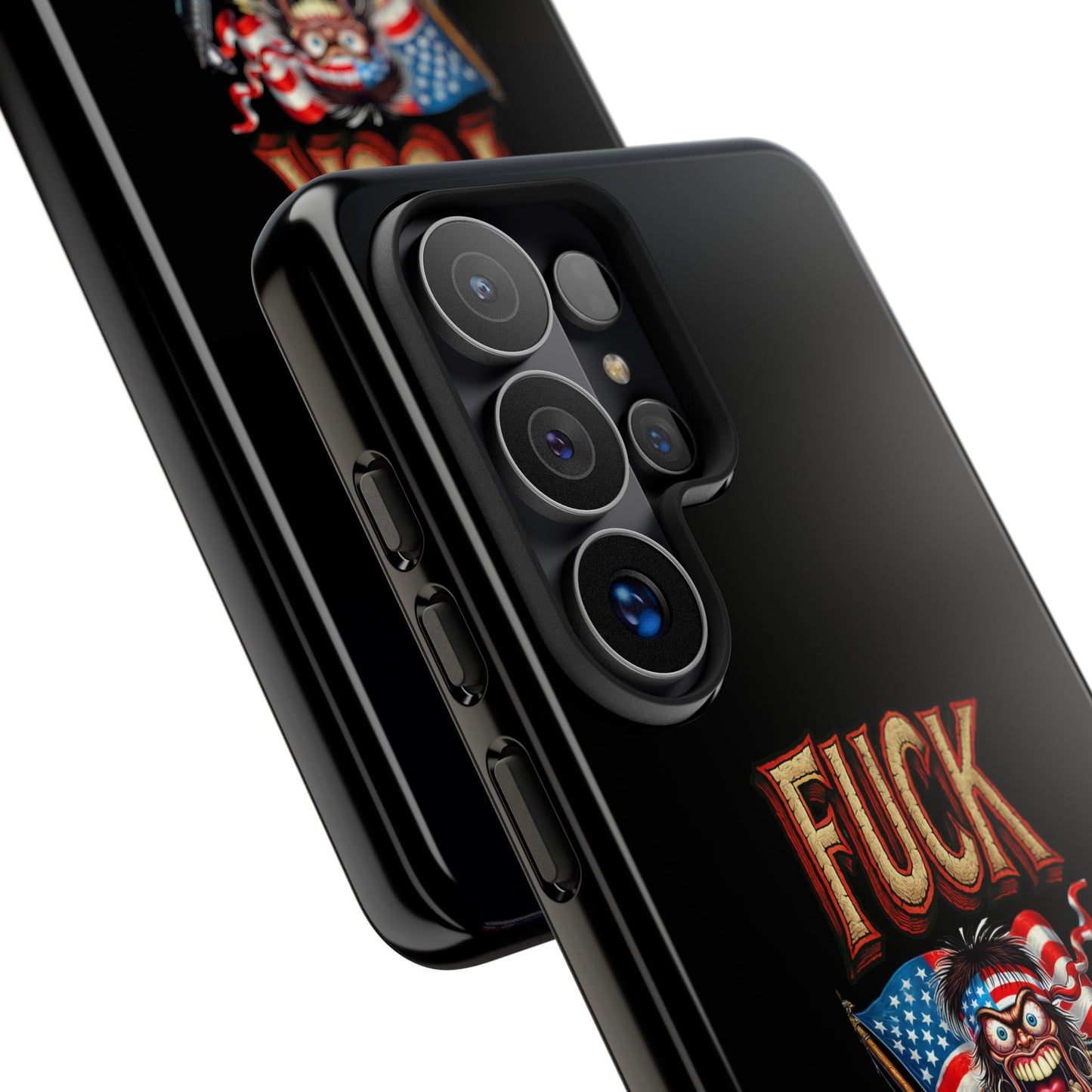 Phone Case — "FUCK YEA" Patriotic Skeleton Soldier Graphic