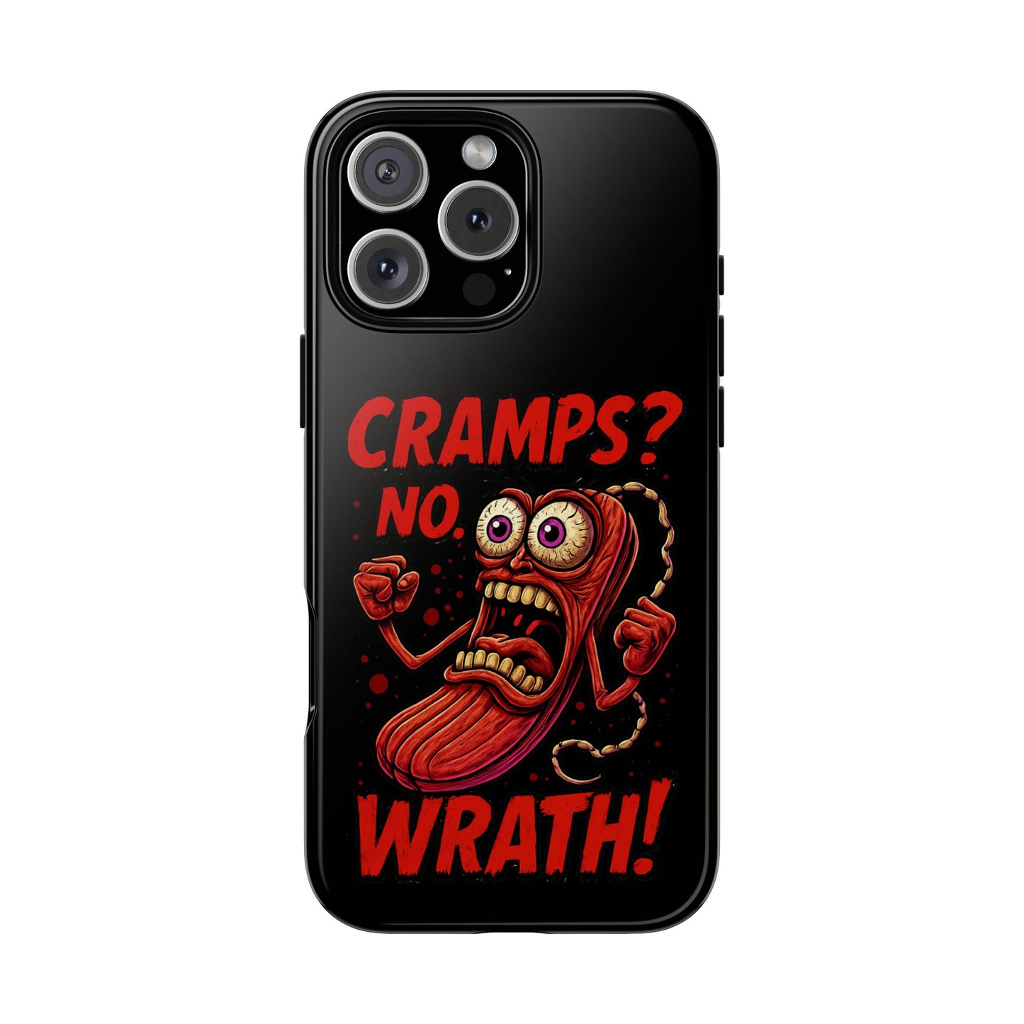 Phone Case — "Cramps? No, Wrath!" Retro Hot-Pepper Graphic