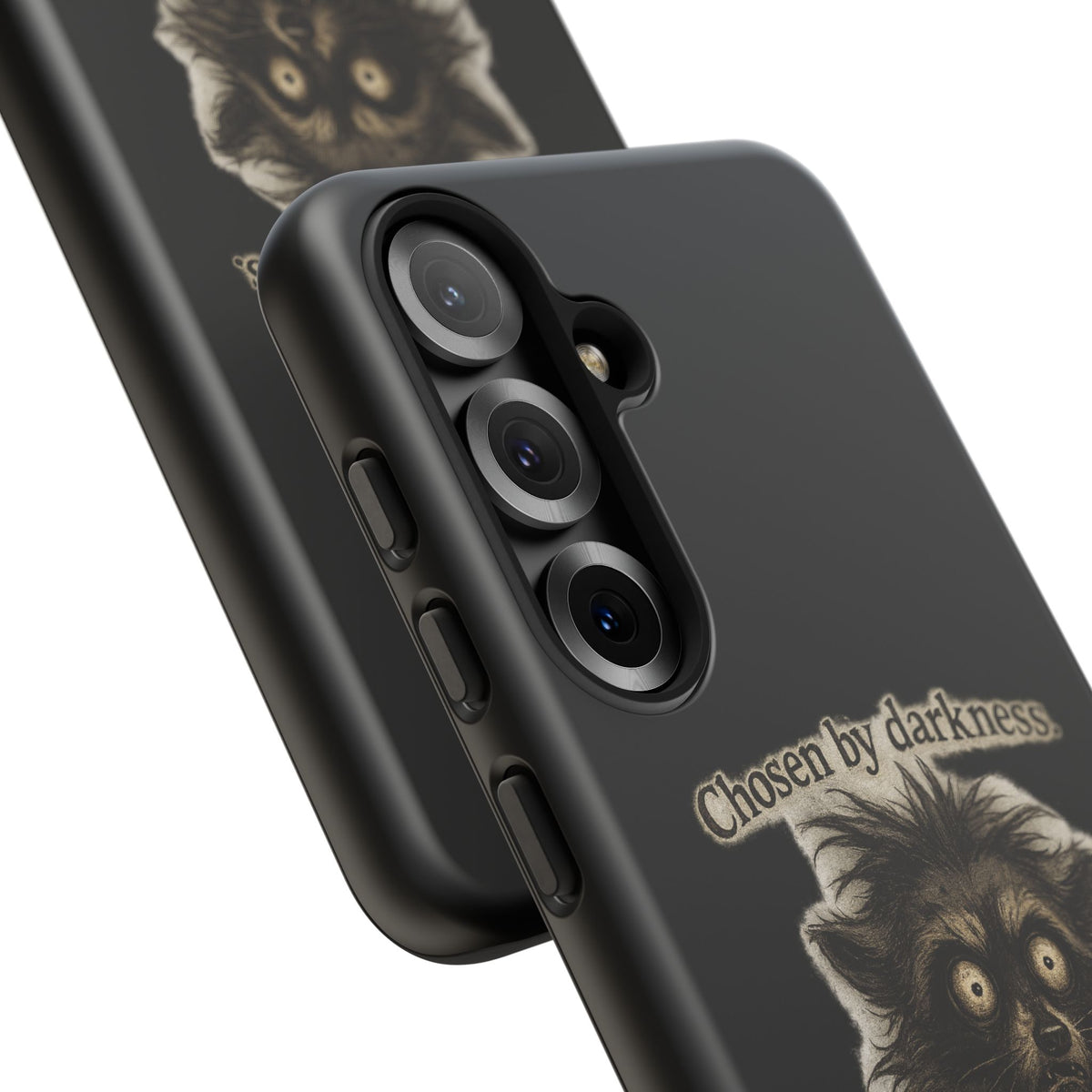 Phone Case - "Chosen by Darkness (Or Maybe Just Rabies)" Cute Creepy Retro Creature Protective Case