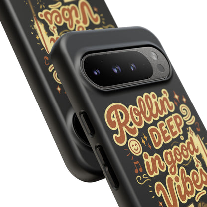 Phone Case — "Rollin' Deep in Good Vibes" Cartoon Retro Design