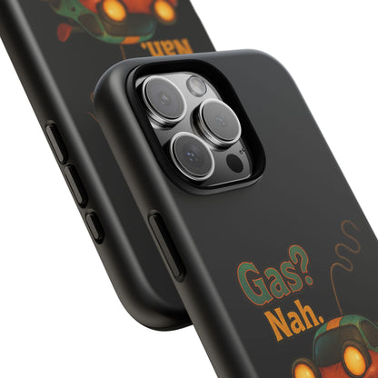 Phone Case — "Gas? Nah. I Run on Bad Far Decisions" Funny Cartoon Car Protective Cover