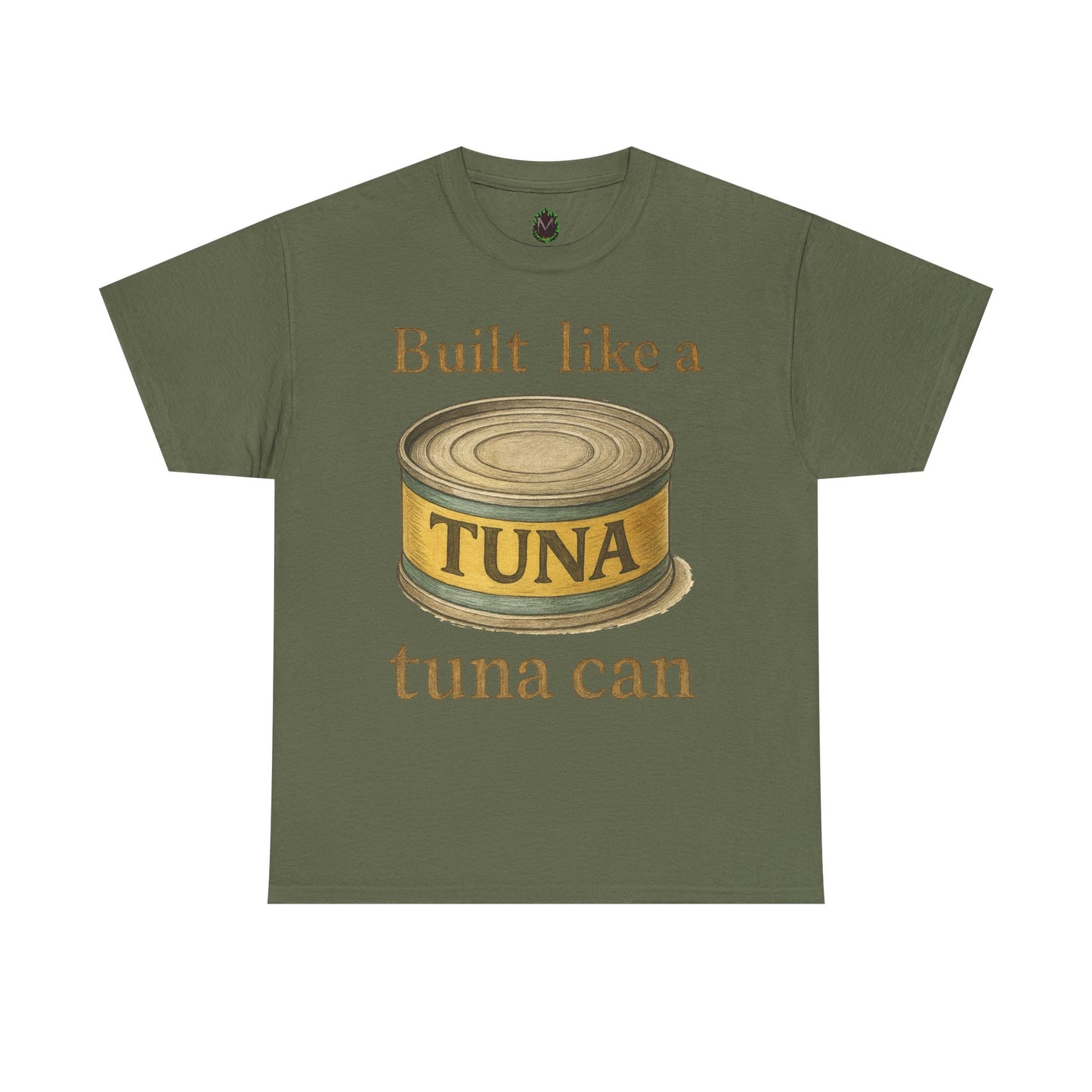 Built Like a Tuna Can T-Shirt | Tuna Can Graphic Tee