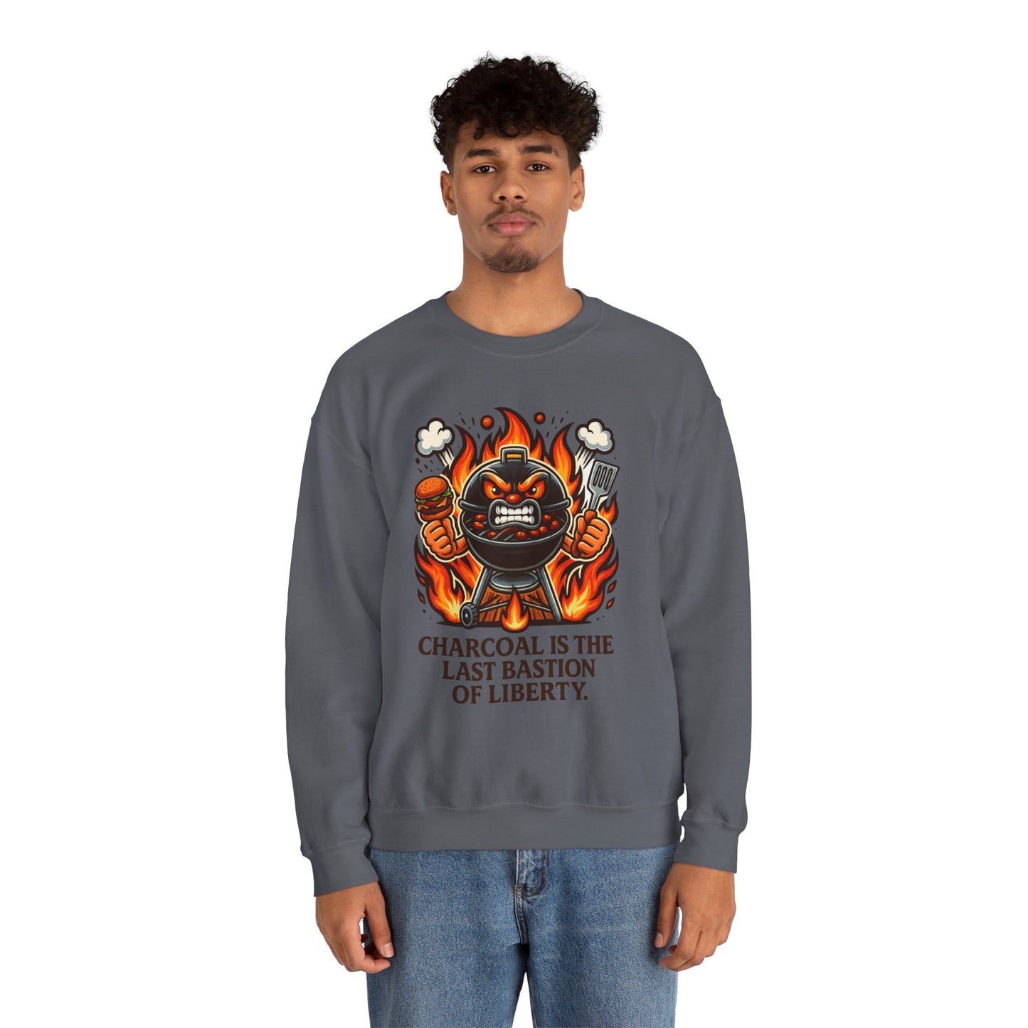 Charcoal Liberty Grill Crewneck Sweatshirt