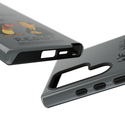 Phone Case - "We Will Resist" Cartoon Protest Design