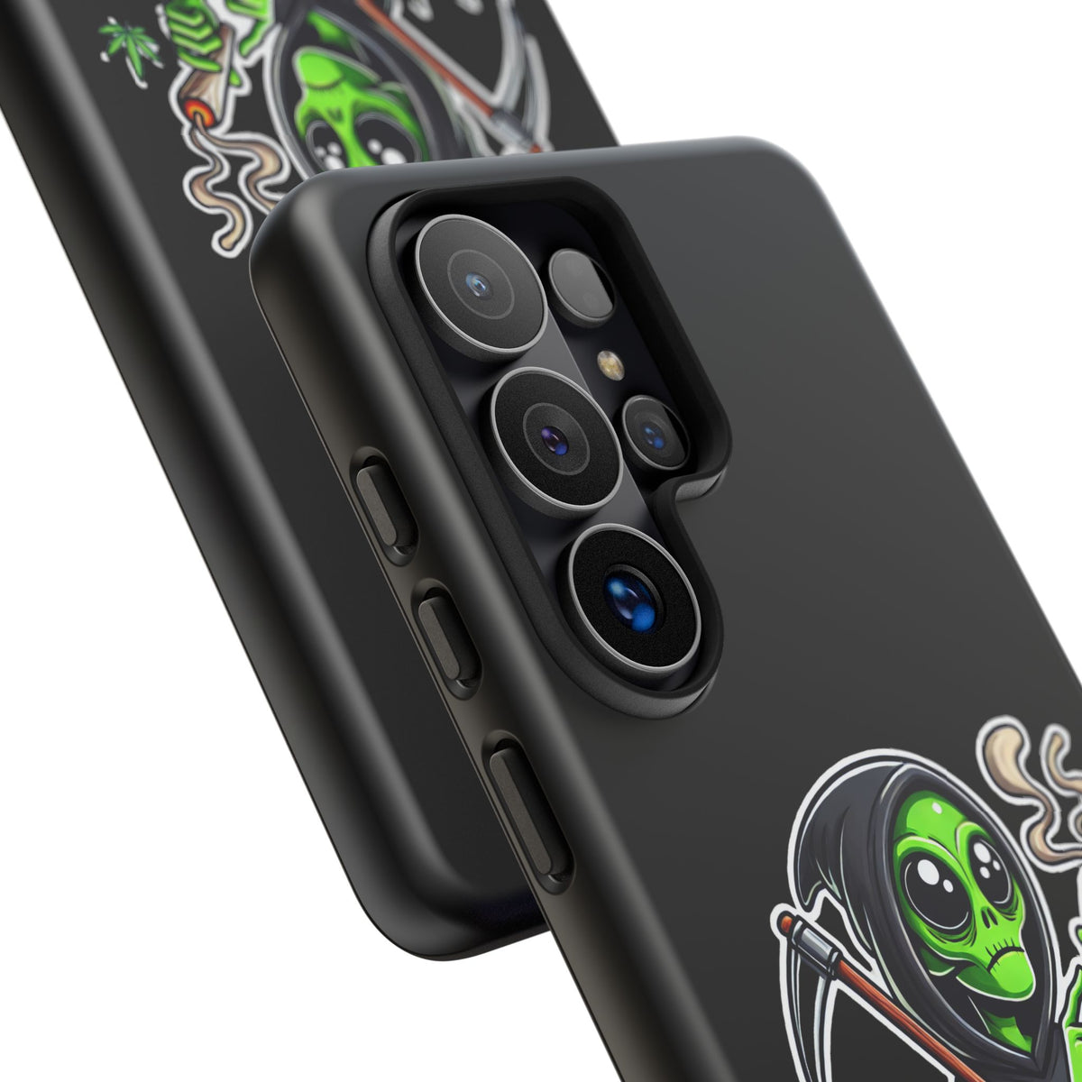 Reaper Alien Phone Case – Cute Grim Reaper Smoking Weed iPhone Case