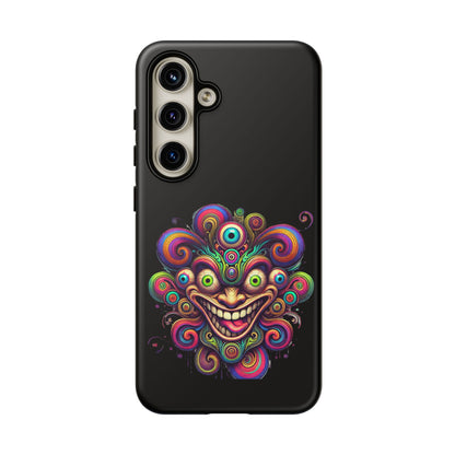 Psychedelic Jester Phone Case — Colorful Creepy Clown Tough Case