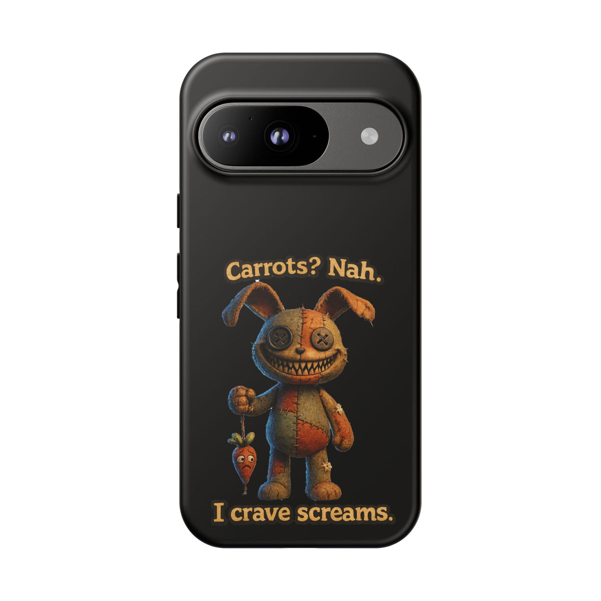 Phone Case — Creepy Bunny "Carrots? Nah. I crave screams." Horror iPhone Case