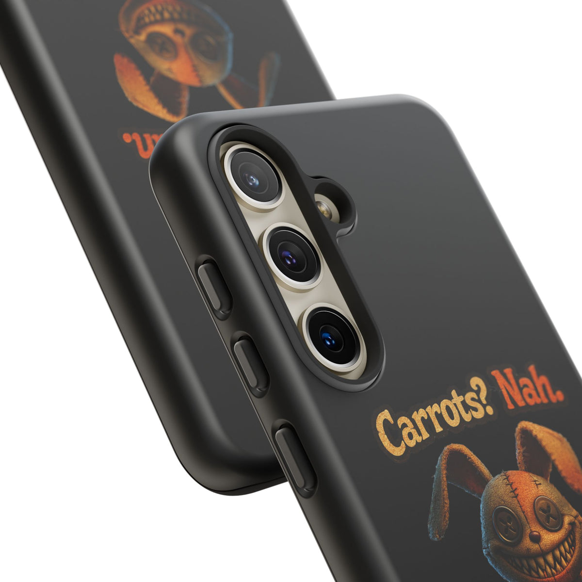 Phone Case — Creepy Bunny "Carrots? Nah. I crave screams." Halloween Horror Design