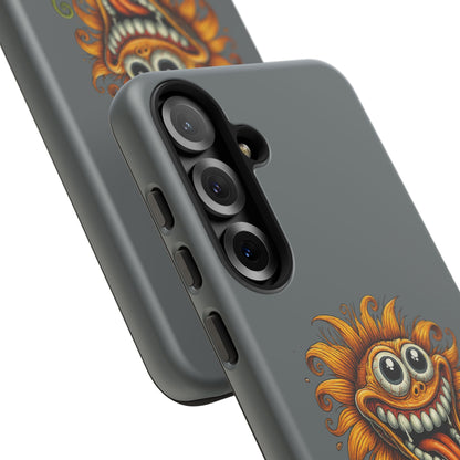 Funny Monster Sunflower Phone Case — "Photosynthesizing the Universe One Breakdown at a Time"