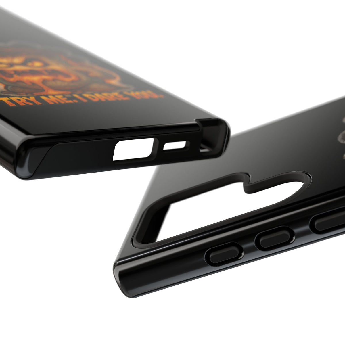 Phone Case — 'Try Me, I Dare You' Angry Lava Monster Graphic