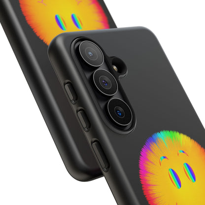 Phone Case — 'Dead Inside, But the Visuals Are Amazing' Rainbow Smiley