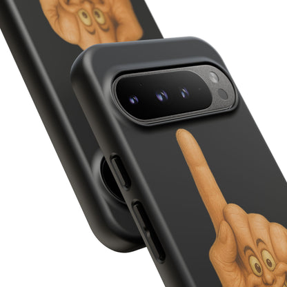 Phone Case — 'Lil Wang' Humorous Middle Finger Character Protective Cover