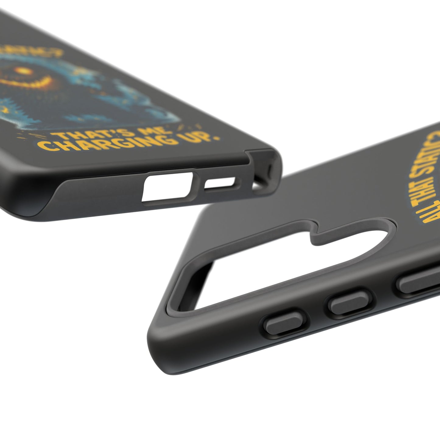 Phone Case — 'All That Static? That's Me Charging Up' Cute Monster Protective Case