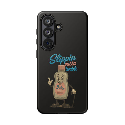 Phone Case — Retro 'Slippin Outta Trouble' Baby Bottle Design
