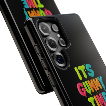 Phone Case — "It's Gummy Time" Rainbow Gummy Bear Protective Cover