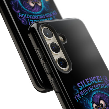 Phone Case — "Silence! I'm Mid-Incantation" Cute Angry Spider Magic Design