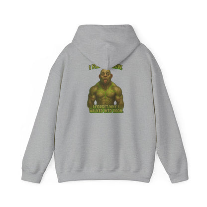 Hulk Gym Hoodie — I Flex Funny Muscle Meme Hoodie