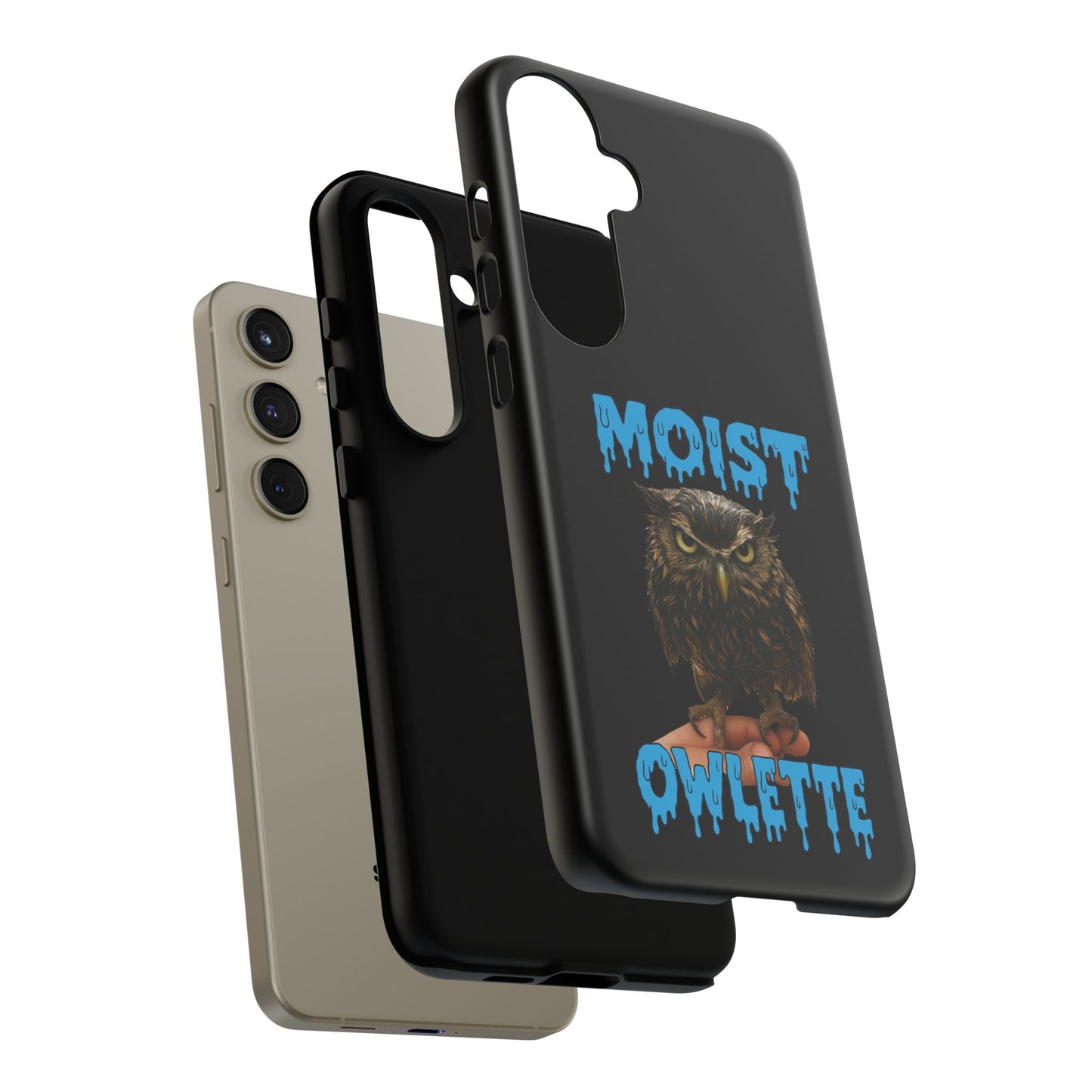 Moist Owlette Phone Case — Funny Owl Graphic Protective Case