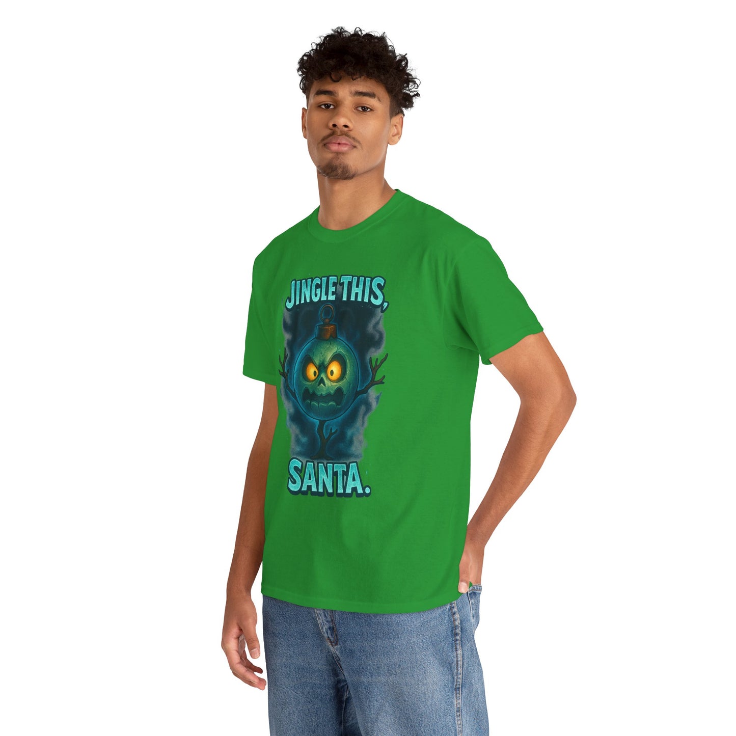 Jingle This Santa T-Shirt | Spooky Christmas Skull Design