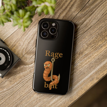Phone Case — "Rage Bait" Angry Worm Fishing Design