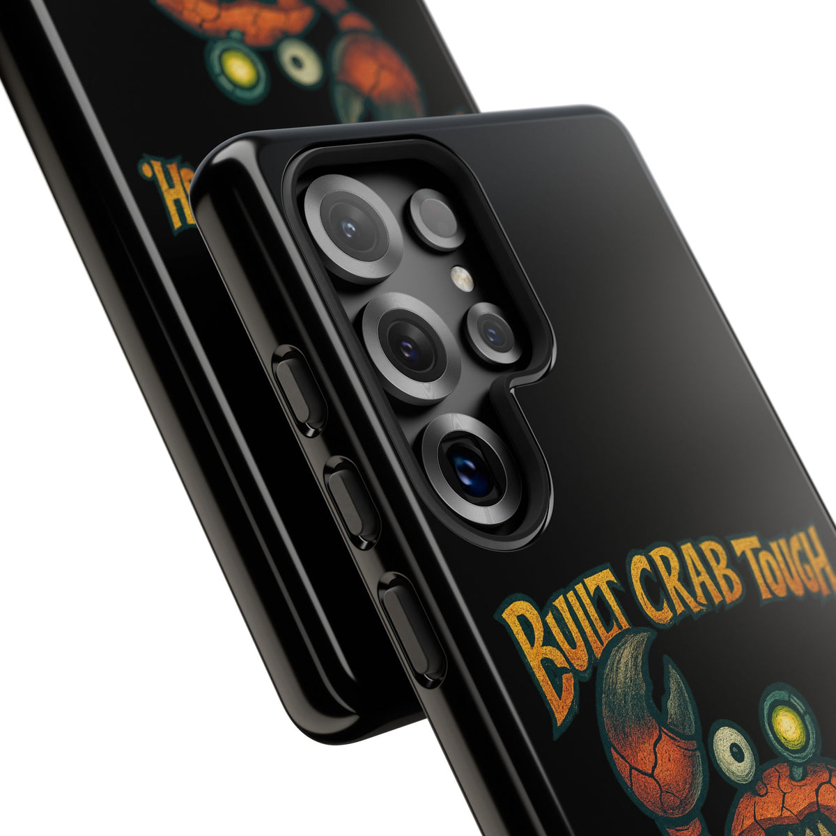 Phone Case - "Built Crab Tough" Funny Crab Graphic Protective Case