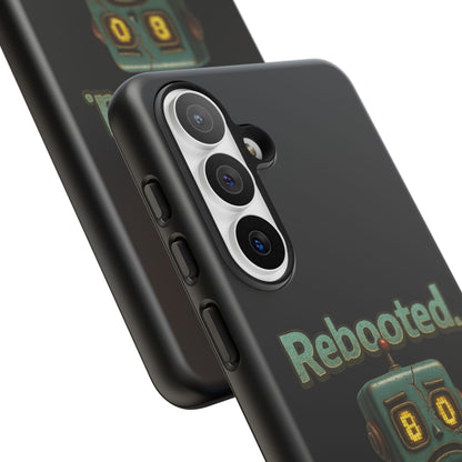 Phone Case — 'Rebooted. Still Awkward.' Retro Robot Protective Cover